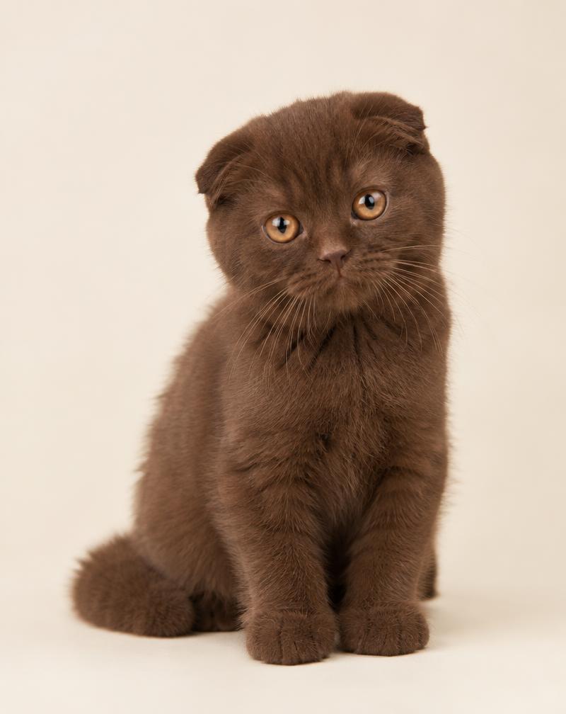 Ejemplo de Scottish Fold color Chocolate